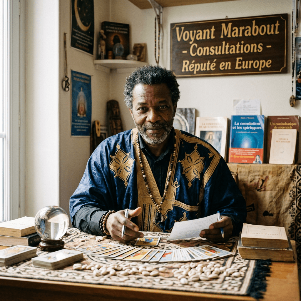 Voyant réputé en Europe homme noir marabout
